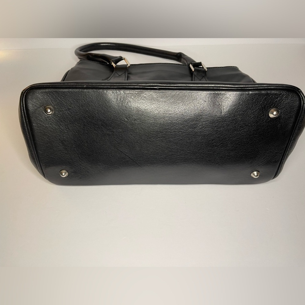 90s Vintage Florence Moon Leather Side-snap Satchel | Made in Italy - Picture 12 of 14